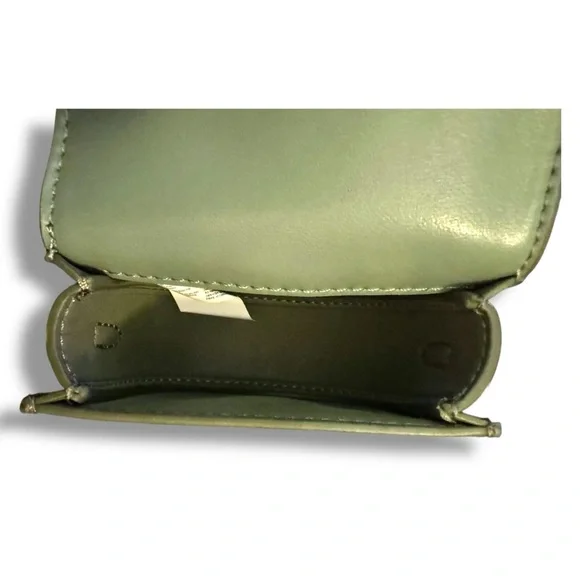 Charles & Keith Micro Gabine Two-tone Saddle Bag in Olive Green Color Block - Picture 8 of 12